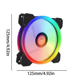 

Colorful Computer Case Computer Cooling Fan RGB Adjusting Took Silent Computer Cooling Cooler RGB Fan Box For CPU