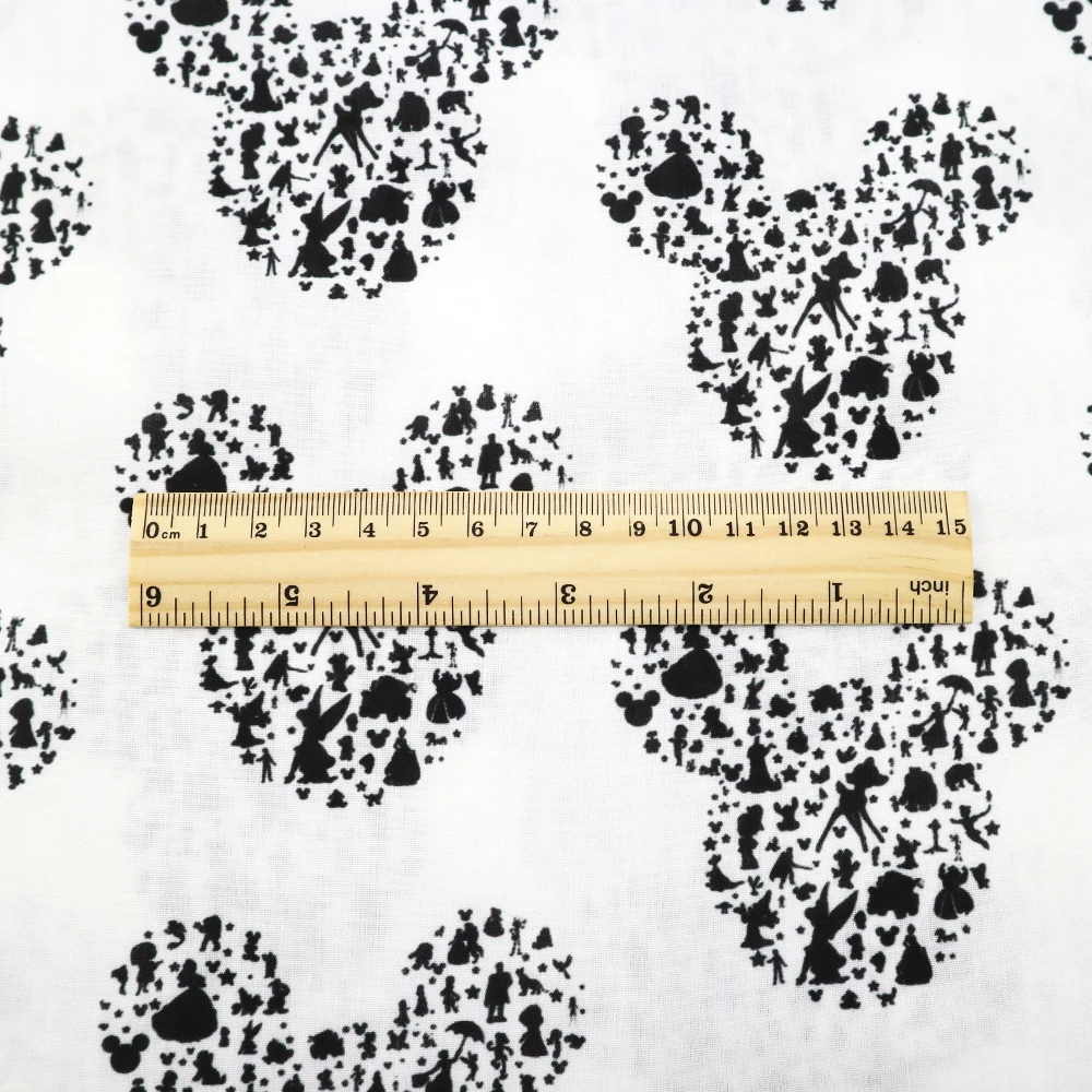 David accessories 50*145cm patchwork printed cotton fabric for Tissue Kids home textile for Sewing Tilda Doll,c2906 - Цвет: 1058812001