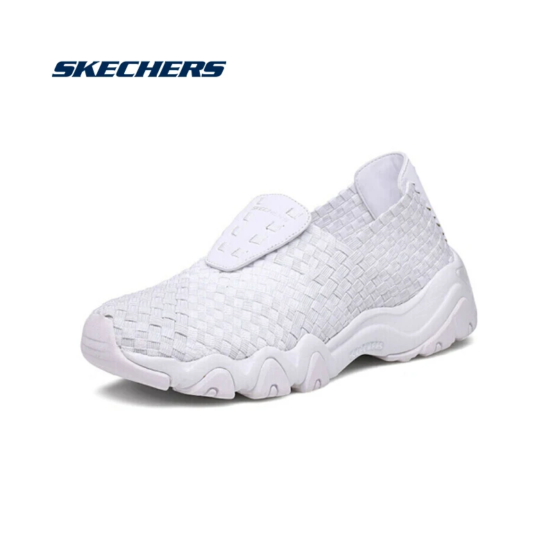 Skechers/Женская обувь на плоской подошве D'LITES белая спортивная обувь без застежки женская брендовая роскошная женская дизайнерская обувь на плоской подошве 88888017-WHT