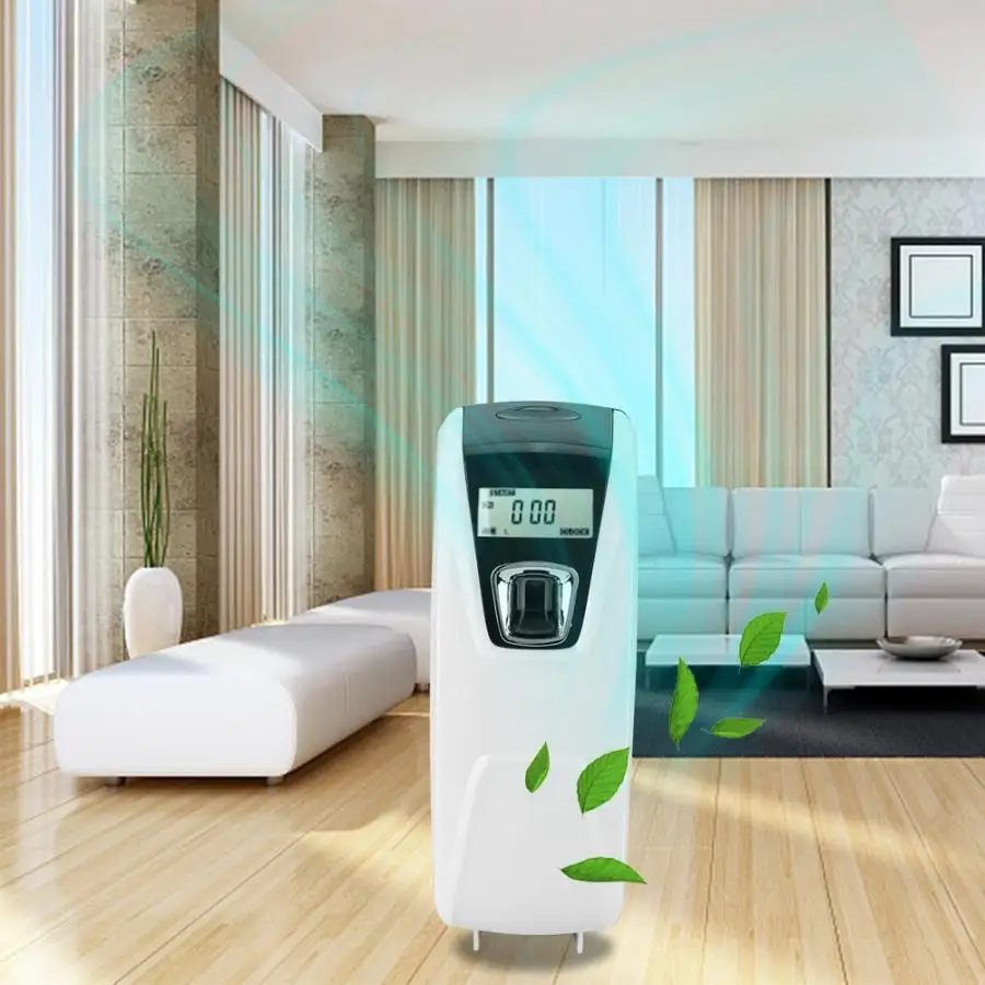 

Wall Mount LCD Perfume Container Air Freshener Dispenser Fragrance Aerosol Sprayer Dispenser Machine