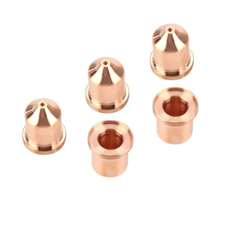 5pcs Copper Plasma Cutter Electrodes Nozzle Tips 85A For Hypertherm MAX85 Torch