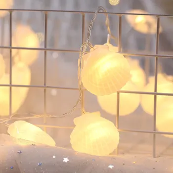 

Brelong ins girl heart bedroom room layout lamp plastic shell star string string Christmas day light