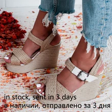 Women Platform Sandals Ladies Peep Toe High Wedges Heel Ankle Buckles Sandalia Espadrilles Female Sandals Shoes Dropshipping Women Platform Sandals Ladies Peep Toe High Wedges Heel Ankle Buckles Sandalia Espadrilles Female Sandals Shoes Dropshipping
