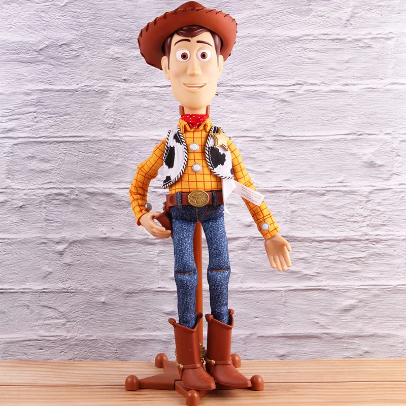 

Woody The Sheriff Talking PVC Collectible Action Figure With Holster From The Woody Roundup TV Show Model Toy