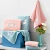 1/2/3PCS Towel Set Cotton Unicorn Towel Bath Towel Cute Cartoon Thickened Face Shower Towel Set Soft Blue Pink 70x140cm 5