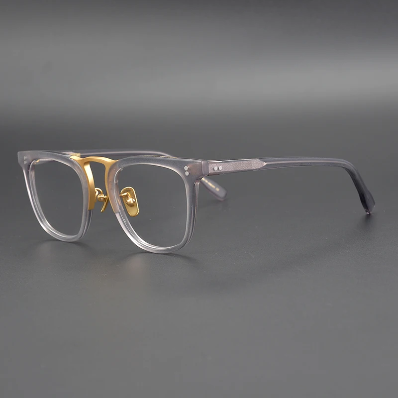 US $58.99 2021 New Luxury Acetate Optical Glasses Frame Men Myopia Square Vintage Prescription Eyeglasses Frame Korean Women Eyewear