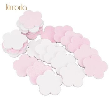 

100Pcs/Set Double-Side White Sandpaper Flocking Cloth Nail File 240 Grit Buffer Block Sanding Pink Petal Shape Manicure Tools