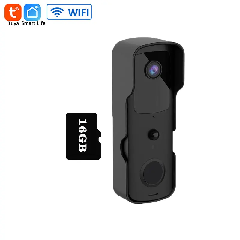 touch screen intercom 1080P WiFi Tuya Smart Video Doorbell IP54 Waterproof Camera Video Intercom Doorbell Two-Way Audio Works With Alexa Google Home video door phone Door Intercom Systems