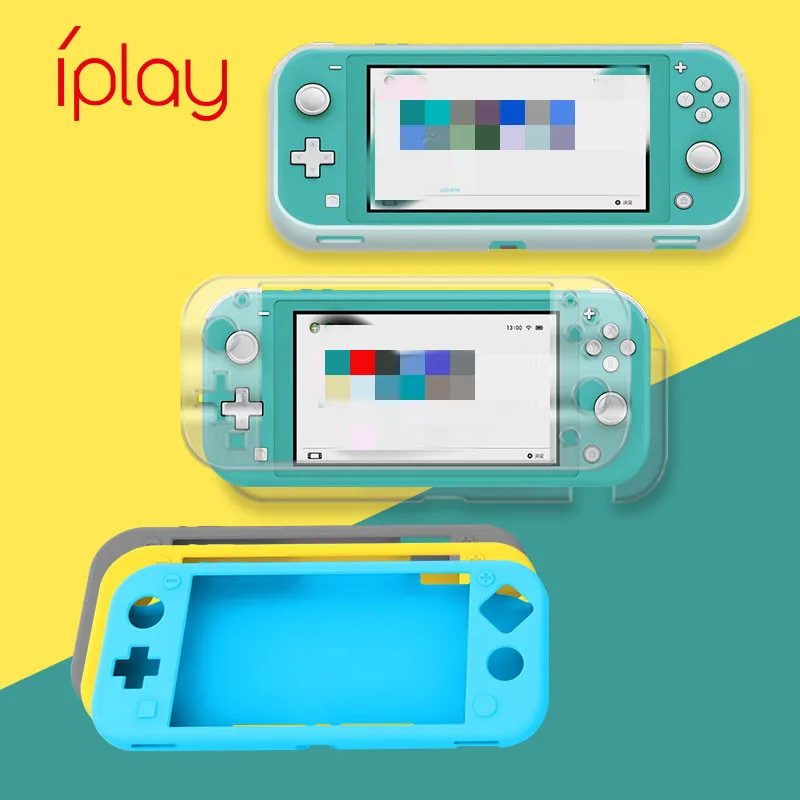 

2019 New Arrival for Nintend Switch Lite Games Console2 In 1 Game Cover Protector Case+ HD Anti-explosion Screen Cover Film