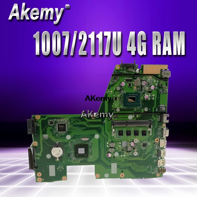 Akemy X551CA материнская плата для ноутбука ASUS X551CA X551CAP X551C X551 F551C F551CA, тестовая оригинальная материнская плата 1007/2117U 4G ram
