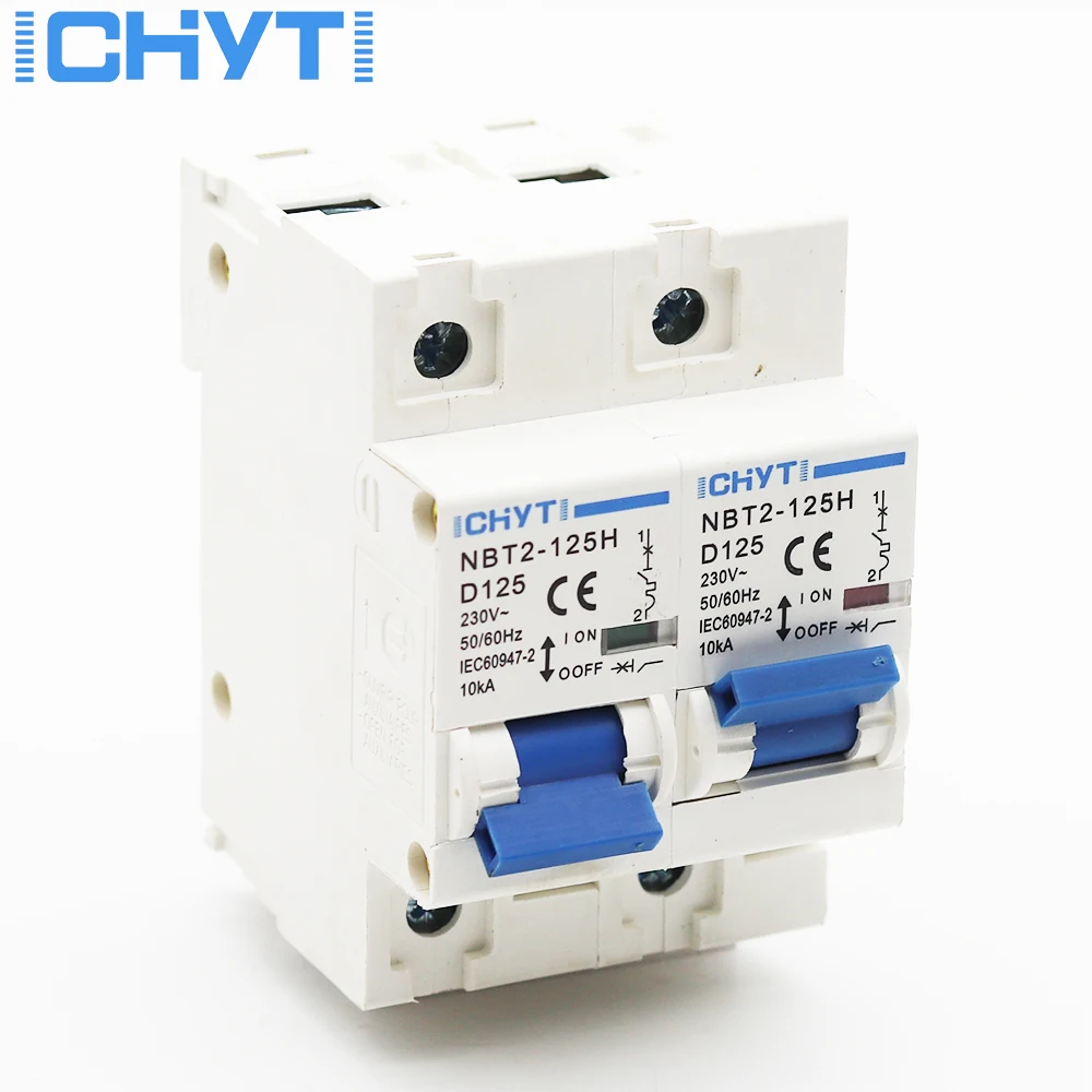 

1P 100A 125A MTS Dual power Manual transfer switch Inter Lock Circuit breaker MCB 50HZ/60HZ 400V
