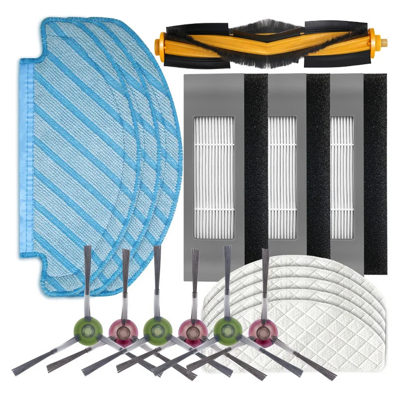 

Filter Side Brush Mop Cloth Set for Ecovacs Deebot Ozmo 920 950 Vacuum Cleaner Parts replacement home accessories