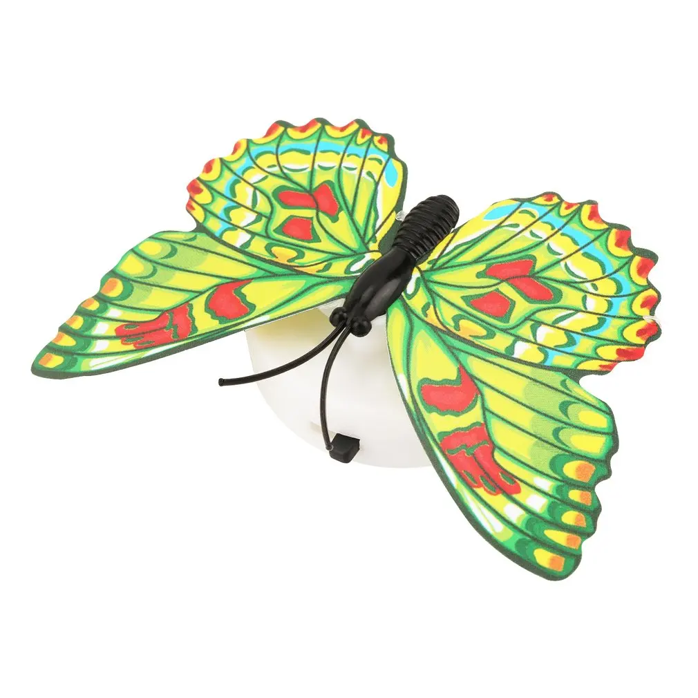 Colorful LED Nigh Lights Butterfly Shape Wall Paste Home Decor For Kids Room Durable Energy-Saving Decorative Lampdiscount | Дом и сад