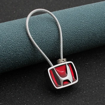 

Car Styling 3D Metal Keychain Key Chain Key Rings For Honda civic 4d accord steeed crv rd1 x4 fit gd1 shadow vt750 Accessories