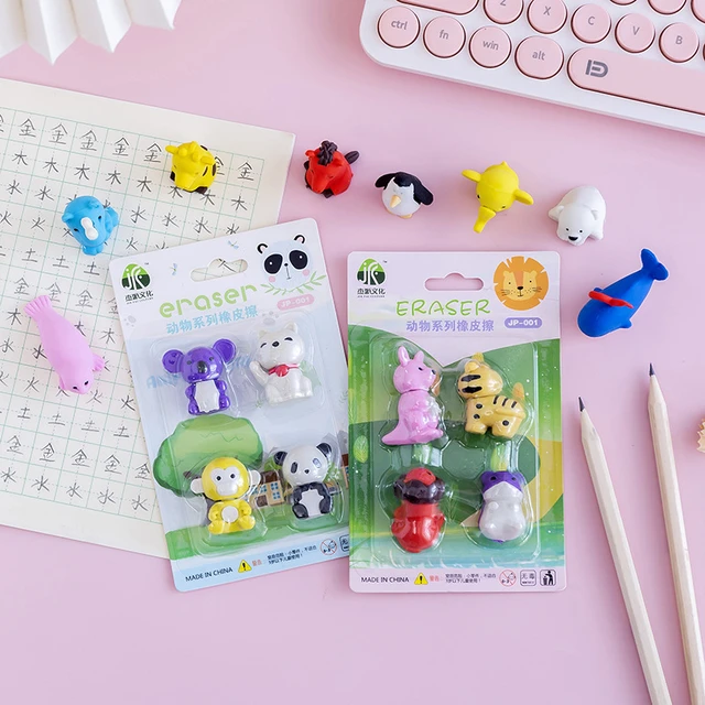 Cute Erasers School Supplies, Cute Eraser Kids Animal