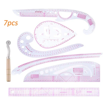 

7pcs/set Multifunctional Metric Curve Ruler Sewing Ruler Dress Making Customization Tool Sewing Tools Cutting Ruler Clothing