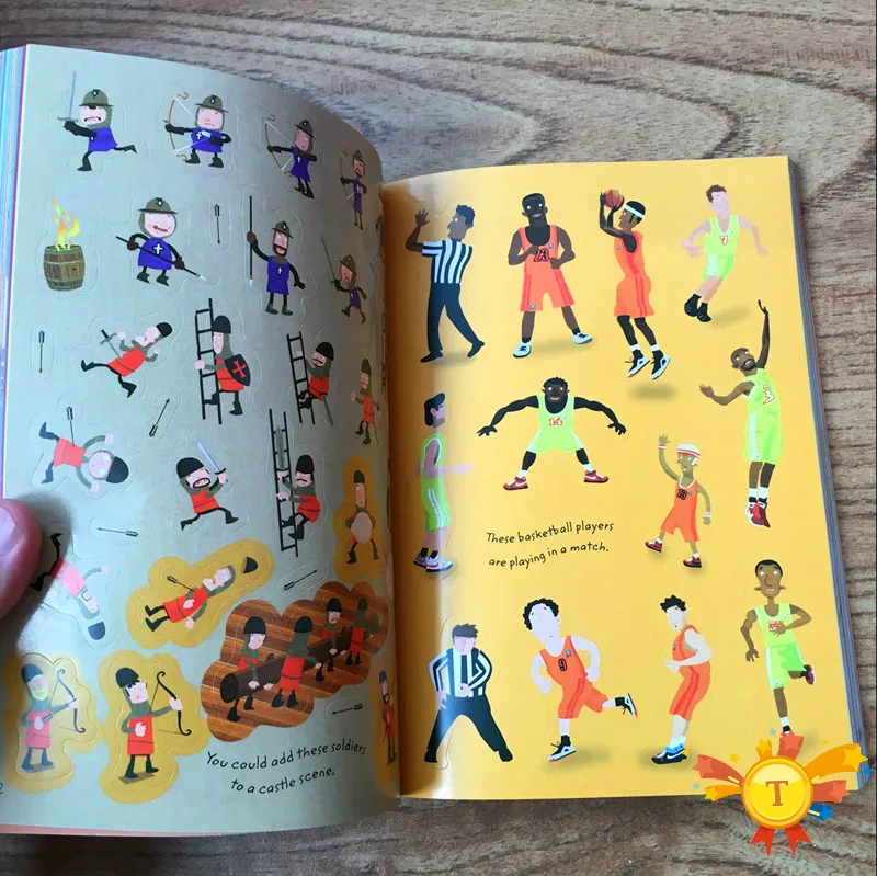 Детские 1000 многоразовые Мультяшные наклейки/детские животные/Динозавр/Принцесса/движения наклейки книги для школы kindergarden