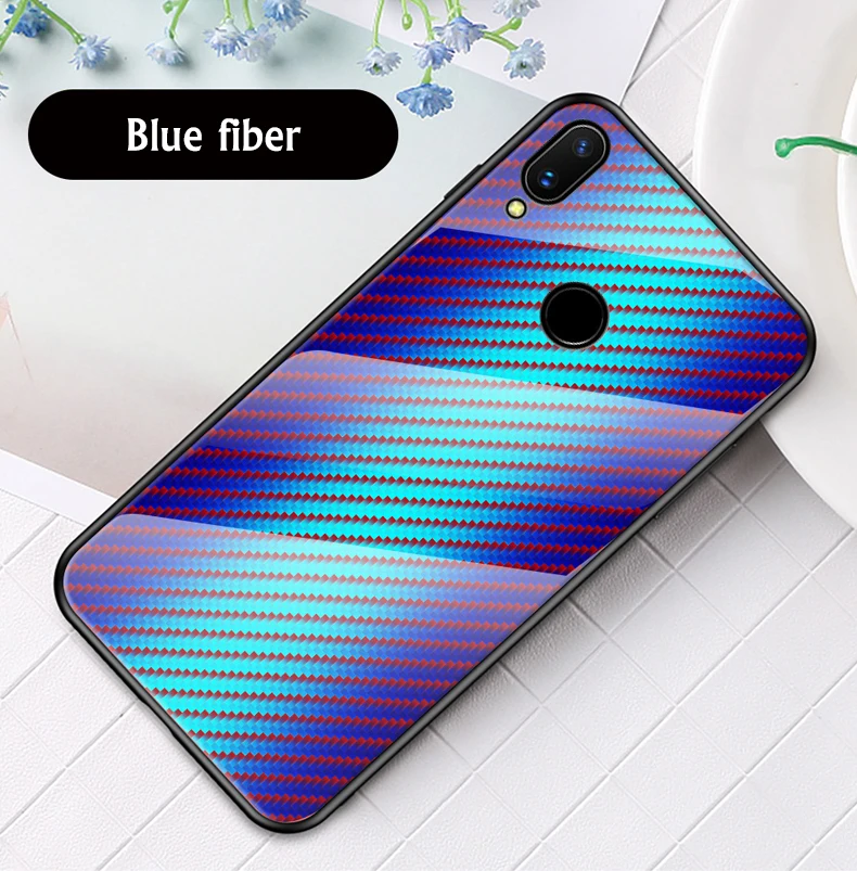 Роскошный чехол из углеродного волокна для Xiaomi 8 9 SE F1 5X 6X Redmi Note 4 4X6 6A 7 7A 8 Pro, Модный чехол из закаленного стекла
