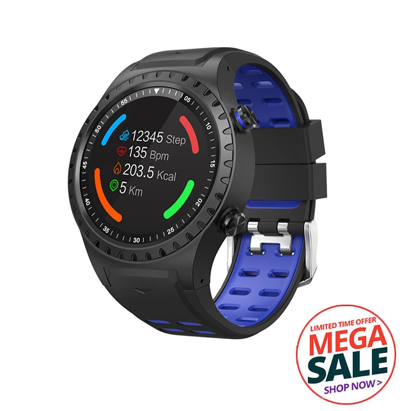 SMA-M1, gps, умные часы, Bluetooth, вызов, мульти-спортивный режим, шагомер, открытый умный браслет, вызов и Msg напоминание, здоровье, фитнес-трекер - Цвет: Blue