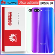 Задний корпус Замена для HUAWEI Honor 10 задняя крышка батарея стекло с объективом камеры клейкая наклейка HONOR 10