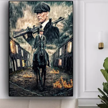 

Peaky Blinders Season TV Show Series Canvas Painting Posters and Prints Wall Art Picture for Living Room Home Decor Cuadros