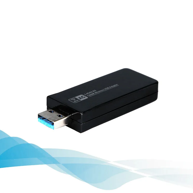 AAAE Top-1200Mbps USB беспроводной Wifi адаптер 2,4 ГГц 5,8 ГГц беспроводная сетевая карта переменного тока ПК Wifi приемник для MAC/Liunx OS/Windows7/8
