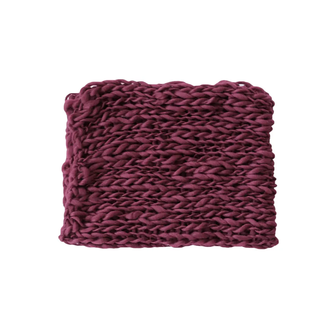 Новое поступление, вязаное шерстяное детское одеяло «кроше», реквизит для фотосессии новорожденных, массивное вязаное одеяло, наполнитель корзины 45*50 - Цвет: wine red