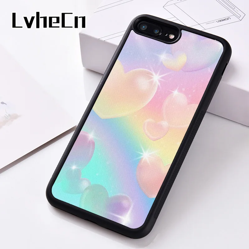 LvheCn силиконовый чехол для телефона iPhone 6 6S 7 8 Plus 5 5S SE X XS XR 11 PRO MAX Heavenly Hearts | Мобильные