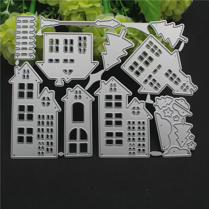 

Christmas House Metal Cutting Dies for Scrapbooking 2019 Craft DIY Album Embossing Folder Stencils Maker Photo Template Decor