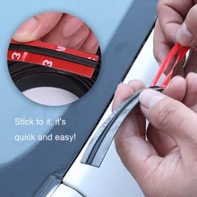 Автомобильная резиновая уплотнительная полоса, авто протектор уплотнения, стикер, оконный край, лобовое стекло, крыша, резиновые уплотнительные полоски, шумоизоляционные аксессуары