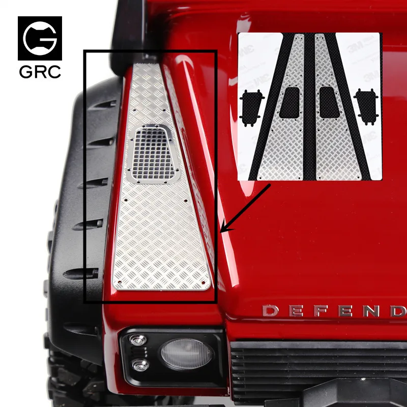 

GRC Cover Metal Skid Plate shield for TRX4 1/10 RC Car T4 G2 Steering Mechanism Mounting Bumper Base Beam Spare Parts