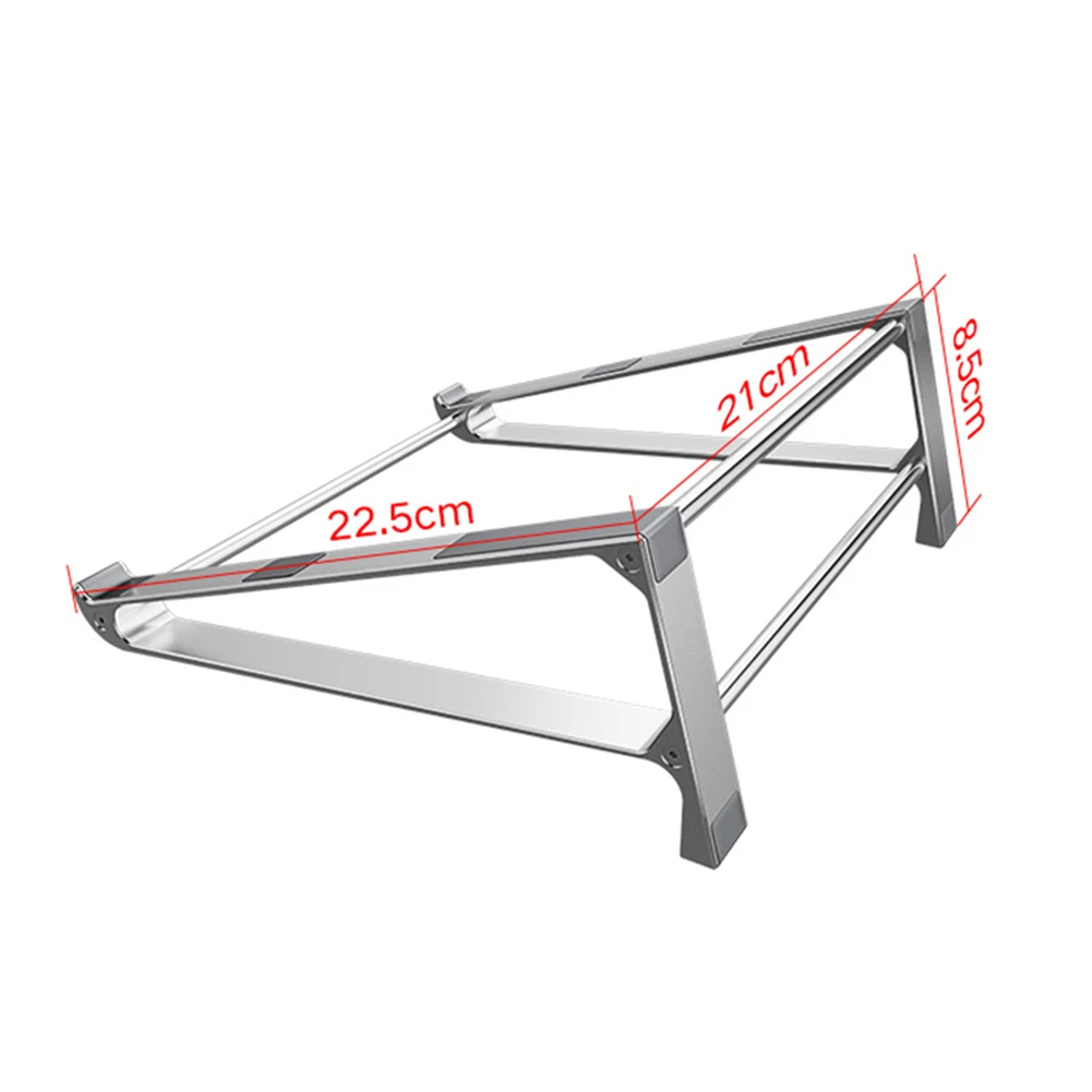  Desktop Laptop Stand 2 in 1 Design Aluminum Laptop Vertical Stand Notebook Cooling Holder for MacBo