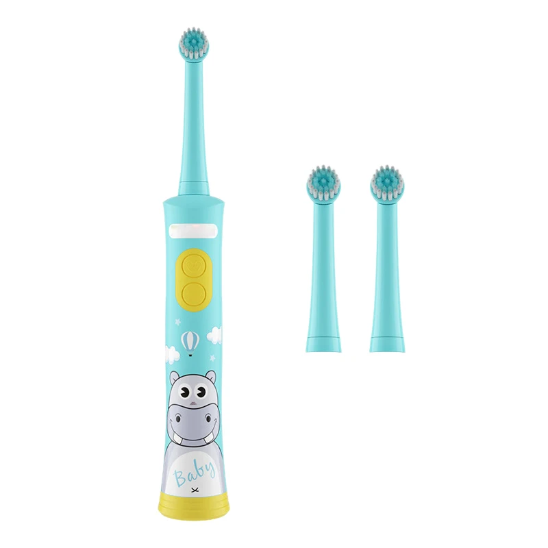 Перезаряжаемая электрическая зубная щетка для детей уход за деснами вращение жизненной силы мультфильм Здоровье полости рта мягкая зубная щетка