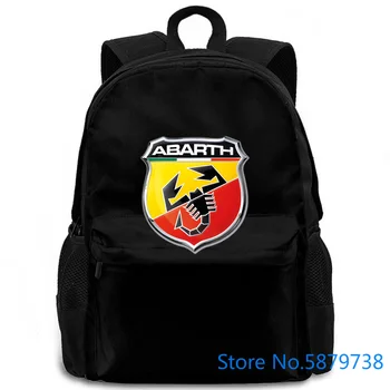 

Abarth 5 New Hot Sale Black Basic women men backpack laptop travel school adult student