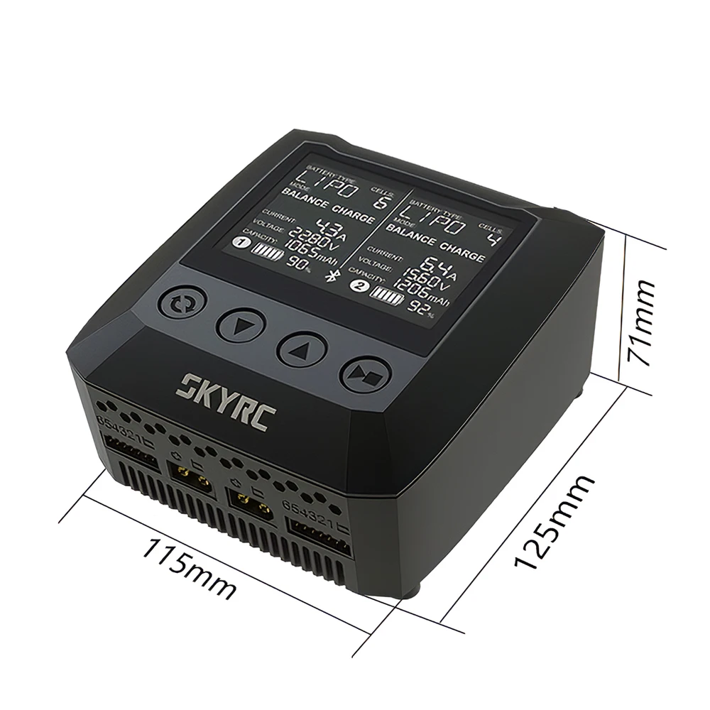 SKYRC B6 Nano Duo зарядное устройство 200 Вт 15A AC/DC BT приложение управление зарядное устройство RC для lipo Liion LiFe LiHV NiMH NiCd Батарея PB