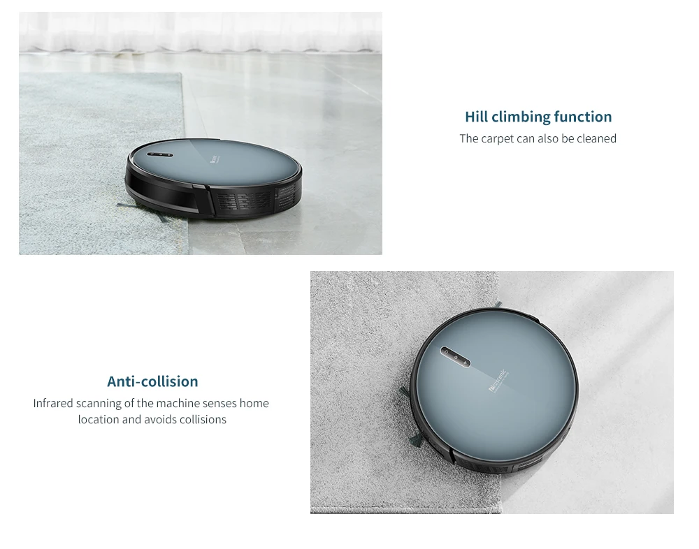 2020 Version Proscenic 830T Robot Vacuum Cleaner (3 in 1 Saugroboter mit Wischfunktion) APP Control Water Tank Large Dust Box06
