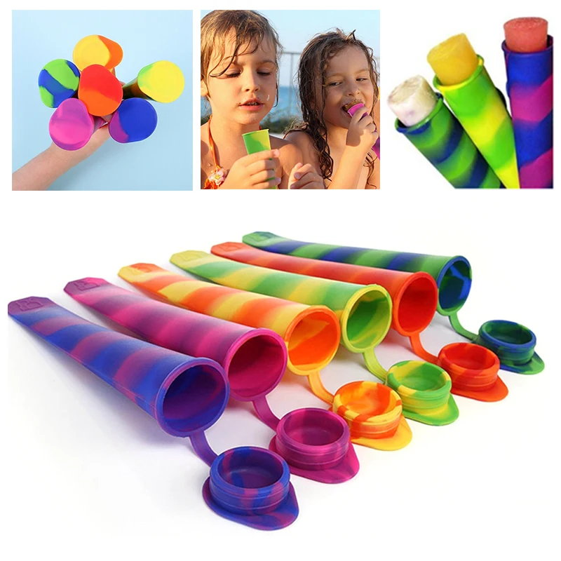 Силиконовая форма для мороженого 6 шт. формы фруктового льда сделай сам с