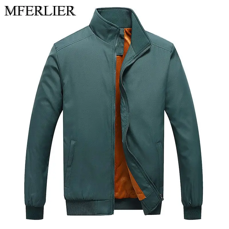 Осень-зима плюс размерные куртки мужские 5XL 6XL 7XL 8XL бюст 144 см Флисовое одеяло повседневные мужские куртки