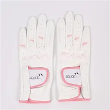 Новые женские перчатки для гольфа с двумя ручками, спортивные противоскользящие дышащие перчатки из микрофибры, женские перчатки для тренировок в гольф-клубах