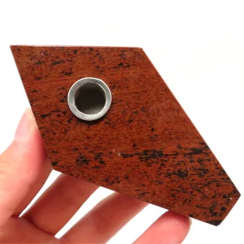 

Natural Rhombohedral Red Obsidian Quartz Cigarette holder Crystal Smoking Pipes