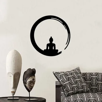 

Wall Sticker Enso Zen Circle Meditation Buddha Buddhism Art Accessories Vinyl Decal WL1718
