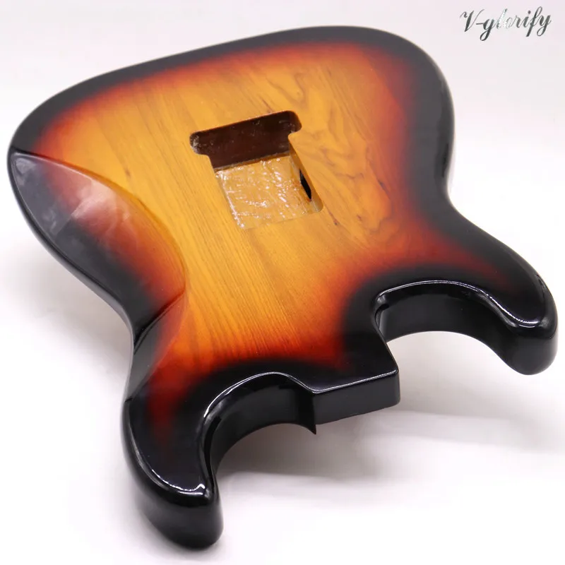 Sunburst Цвет ST электрогитара тело гитара из ясеня аксессуары корпус гитары хорошее