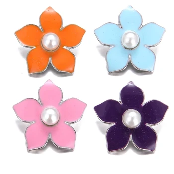 

20pcs Fashion design colorful leather snap button leather bracelet fit 18mm snap charms button jewelry