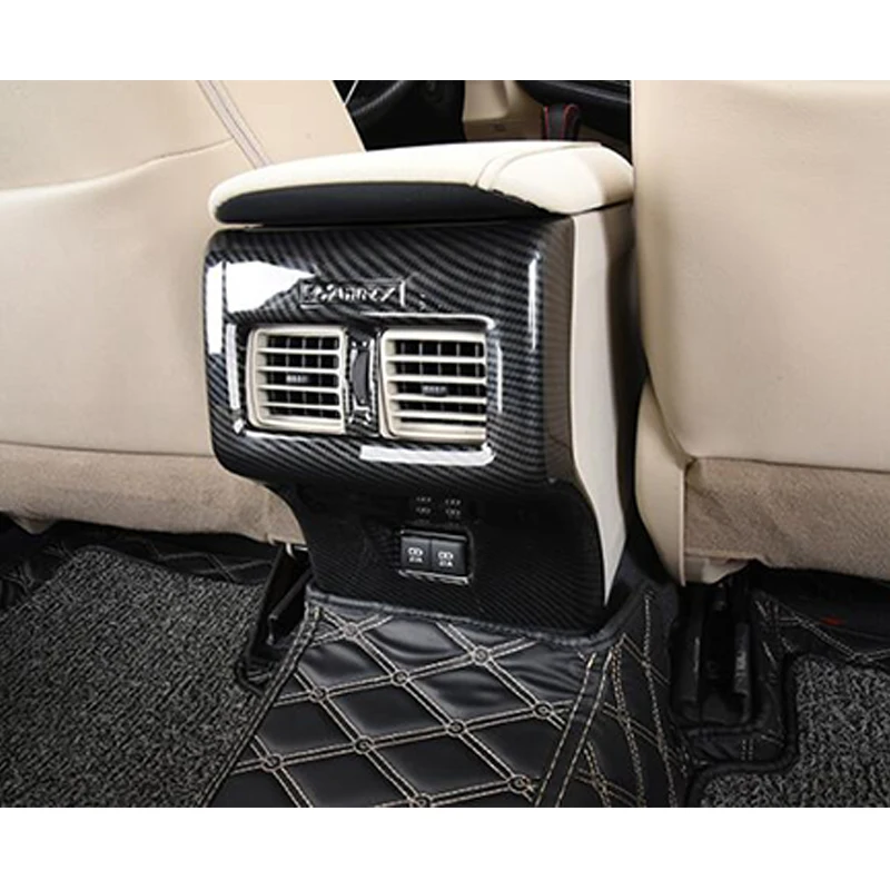 

ABS Chrome For Toyota Camry 2018 Accessories Car Back Rear Air Condition Outlet Vent Frame Cover Trim Car Styling