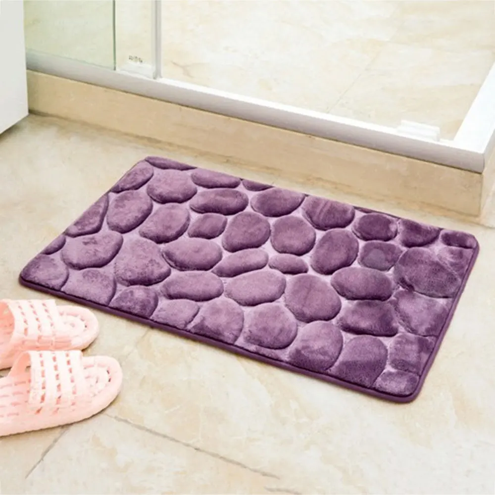 Фланелевые ковры коврики для пола 40X60 см галька коврик для ванной комнаты Нескользящая пена 6 узор дома