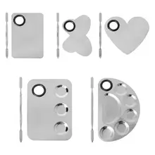 Палитра краски из нержавеющей стали для воды, акриловая палитра для макияжа, водостойкая масляная краска, художественный материал