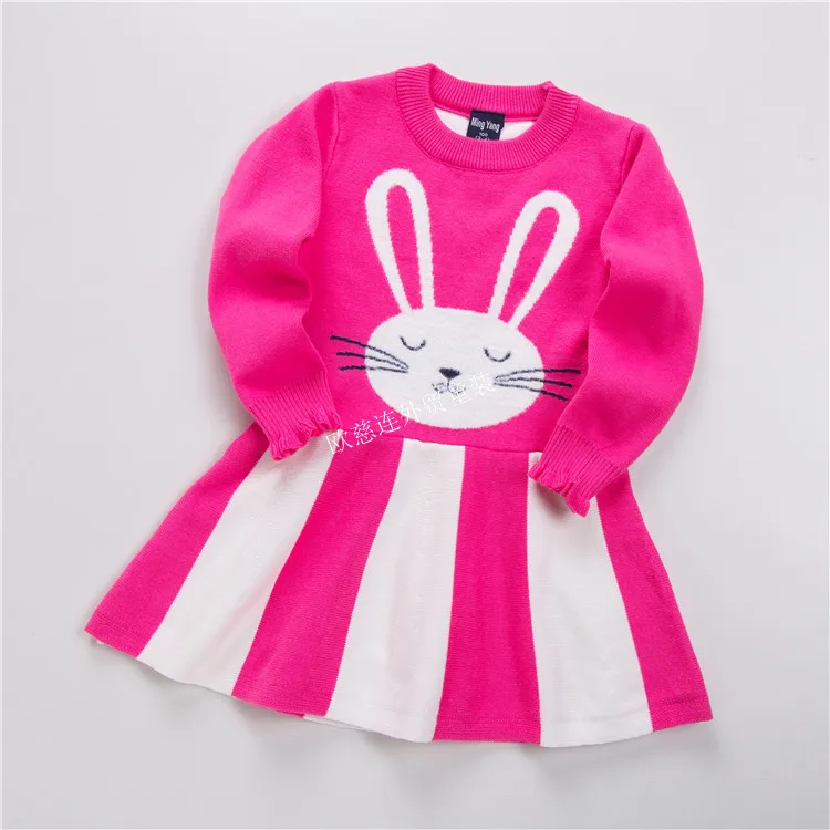 Girls' Pullover Sweater CHILDREN'S Sweater 19 Autumn And Winter New Style Double Layer Cotton Thread Children Thick-Sweater G909