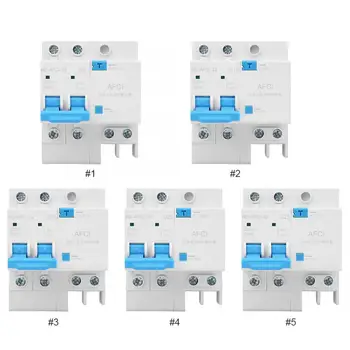 

2P 230V Arc Fault Circuit Breaker Miniature Household Electric Leakage Protector 6A/10A/16A/20A/25A