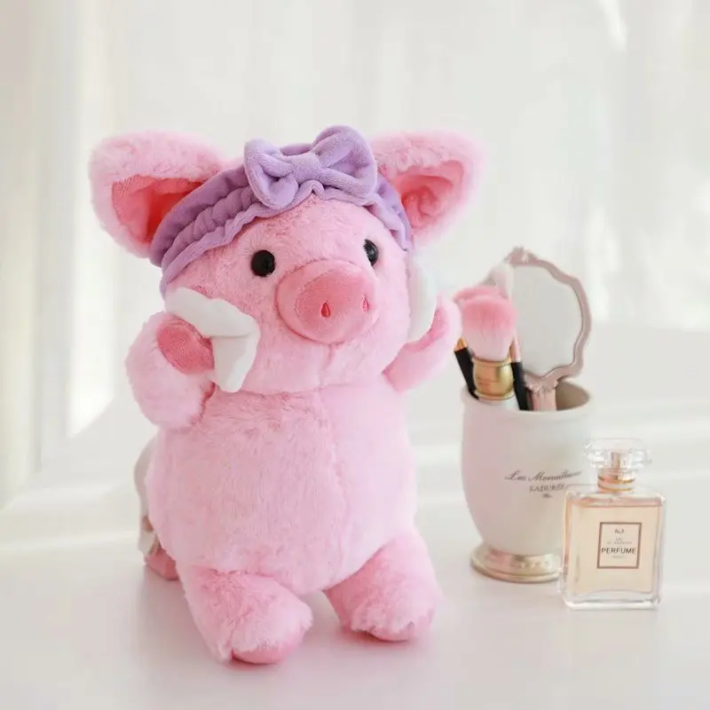 Супер мягкий 30 см корейский моющий свинья кукольный рюкзак милый сладкий макияж свинья плюшевые мягкие куклы сумка в подарок на день