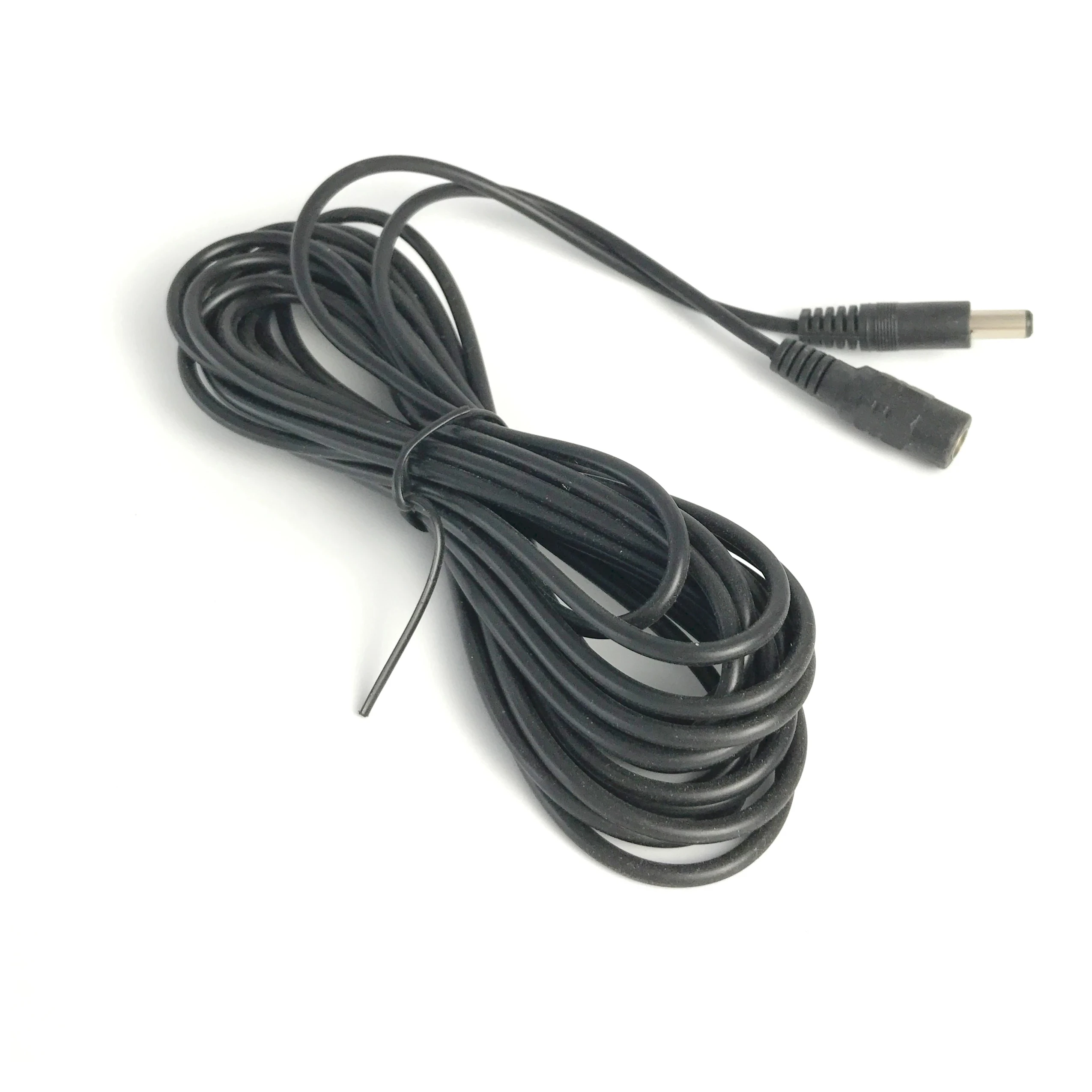 Câble d'extension de caméra de vidéosurveillance DC 12V, 3/5/10/15/20/30 mètres, 5.5mm x 2.1mm, extension d'alimentation, directions pour caméras de sécurité Wifi/AHD/IP